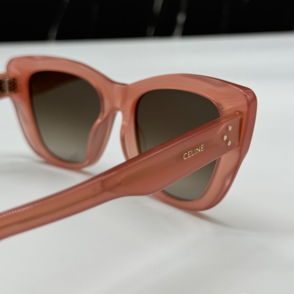 NEW CL40199I 74K CELINE PINK GREY CAT EYE WOMEN CELINE SUNGLASSES - Picture 7 of 10